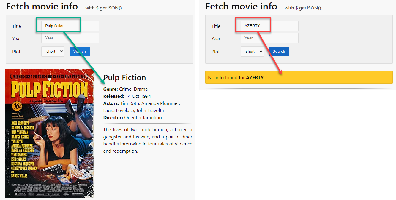 Fetch movie info