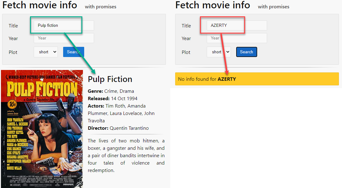 Fetch movie info